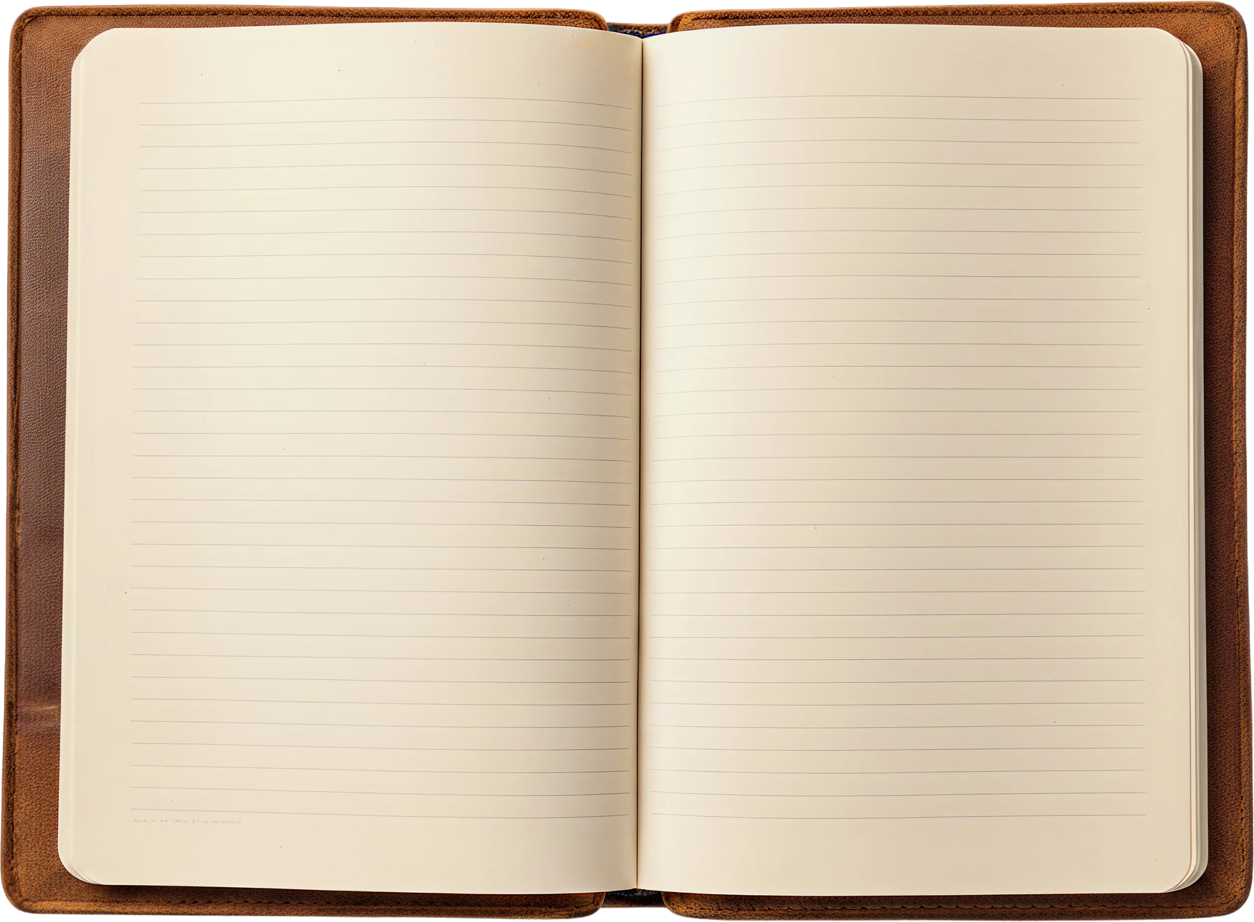 Open notebook on a desk