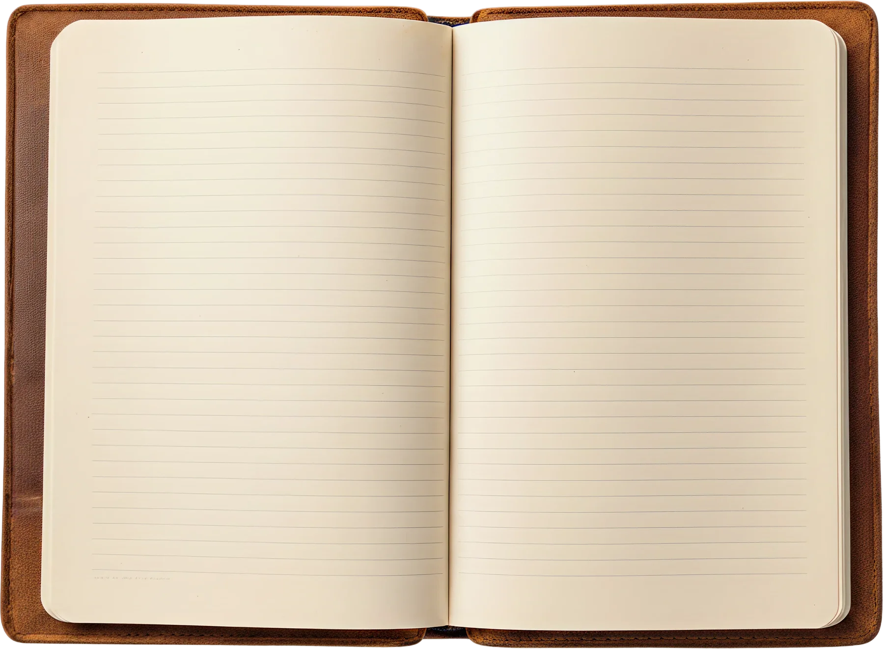 Open notebook on a desk