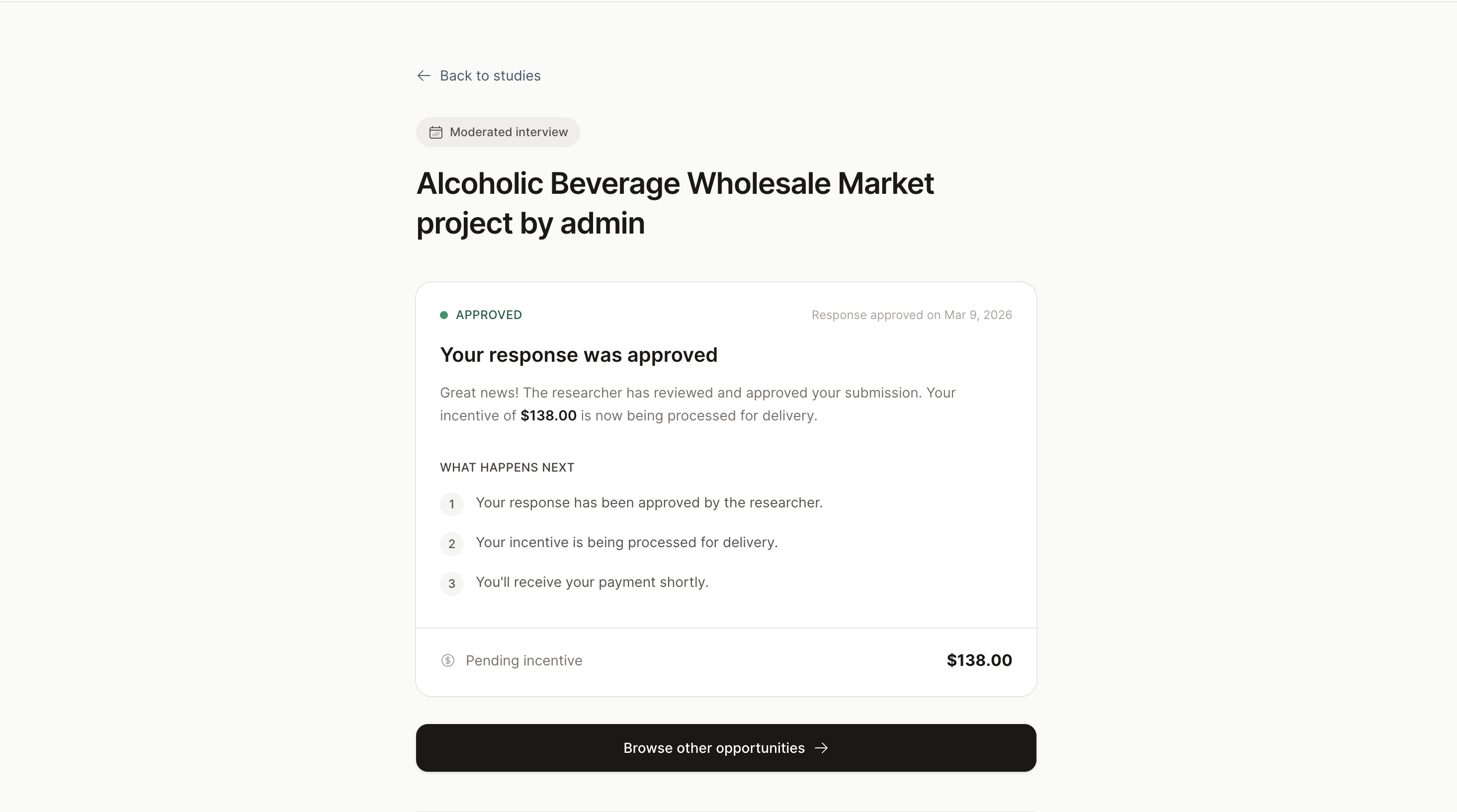 Participant study detail — approved